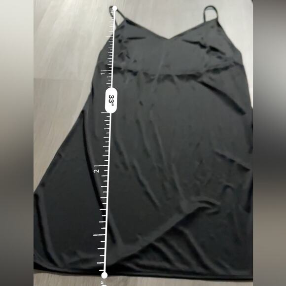 Natori Jersey Essentials Spaghetti Strap Chemise Lingerie Dress in Black Sz M - Picture 8 of 8